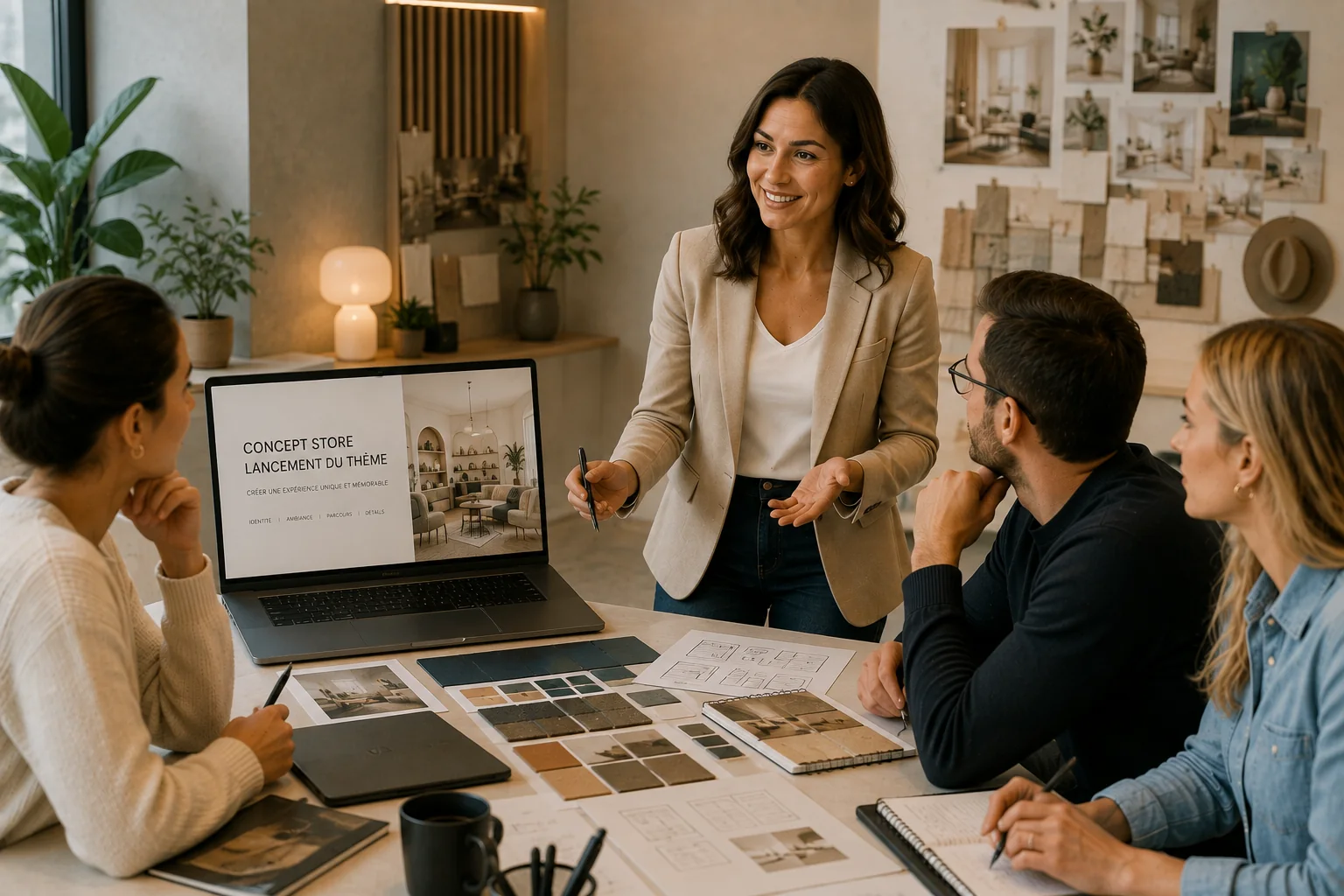 Atelier de lancement d’un thème de concept store
